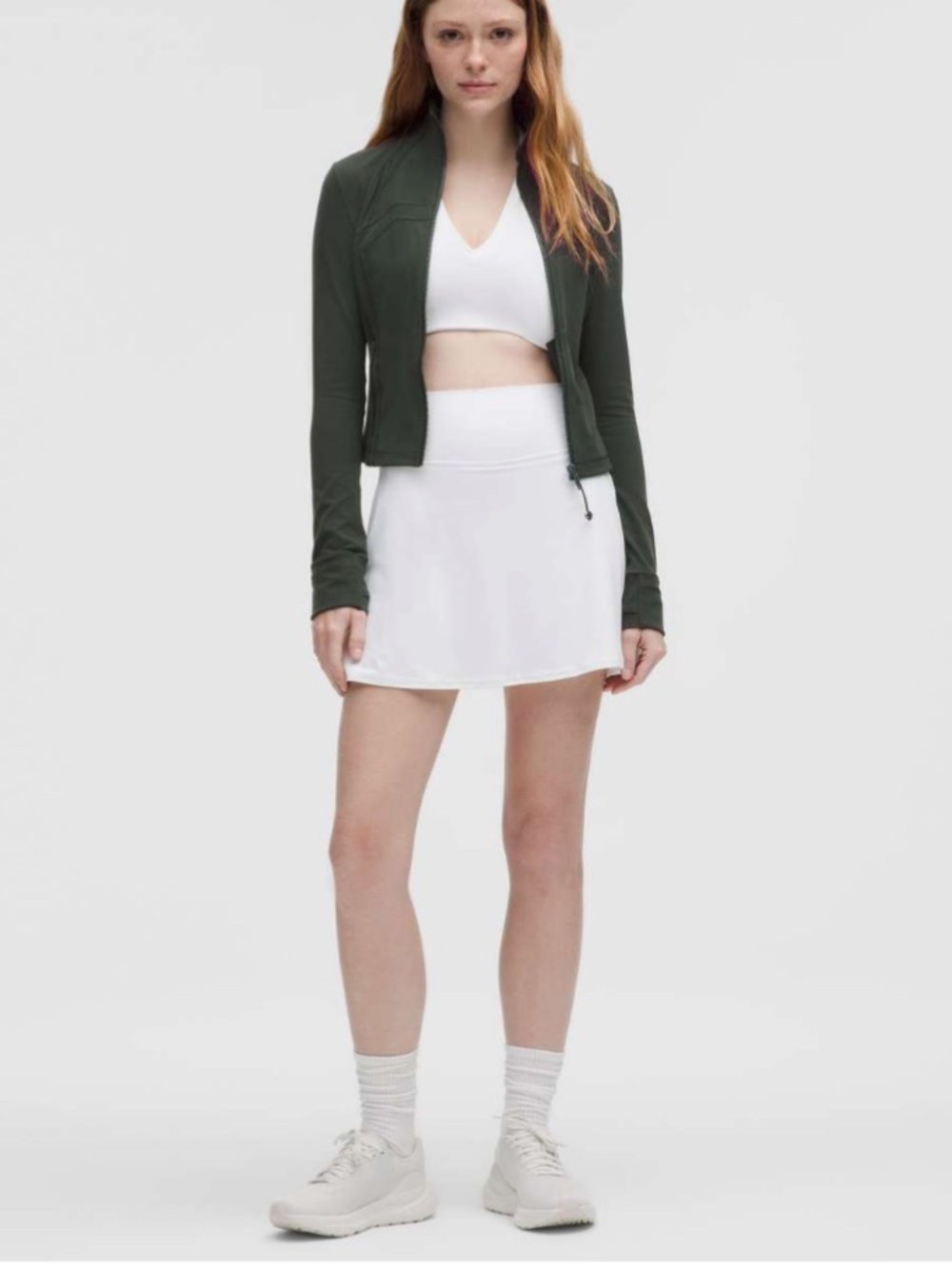 lululemon athletica Define Cropped Jacket in Rainforest Green